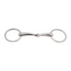 Loose Ring Snaffle Single Jointed Bit with Flat Rings